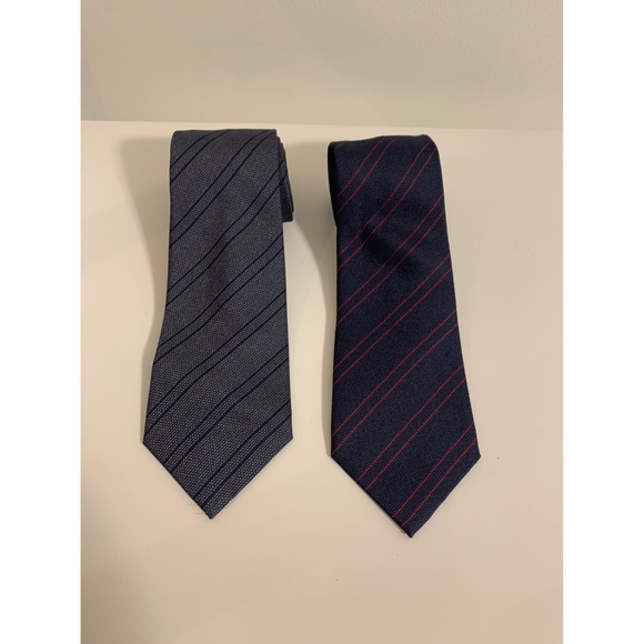 2For1 Giorgio Armani 100% Silk Ties - Picture 1 of 2